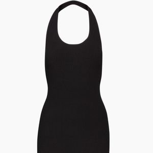 ARITIZIA Ribbed backless halter dress